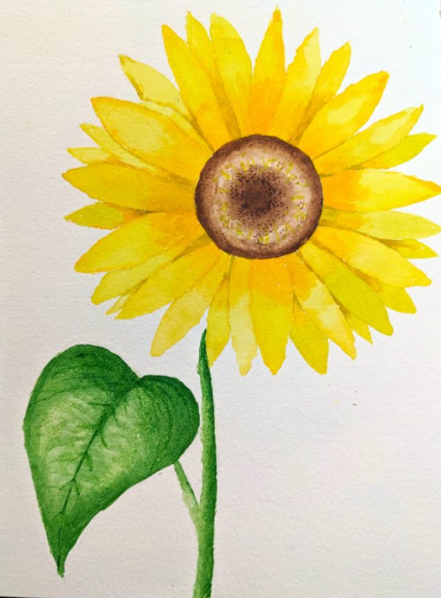 Sonnenblumen in Aquarell: Ein Farbenfroher Sommer auf Papier (Mit Kostenlosen Ausmalbildern!)