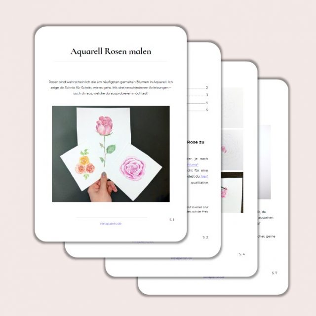 Aquarell Blumen malen: einfache Blüten für Anfänger