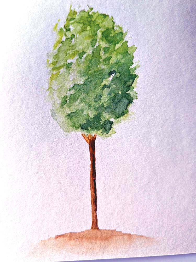 Aquarell Bäume malen – 3 Anleitungen